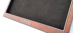 Hermès Wooden and Velvet Jewelry Tray