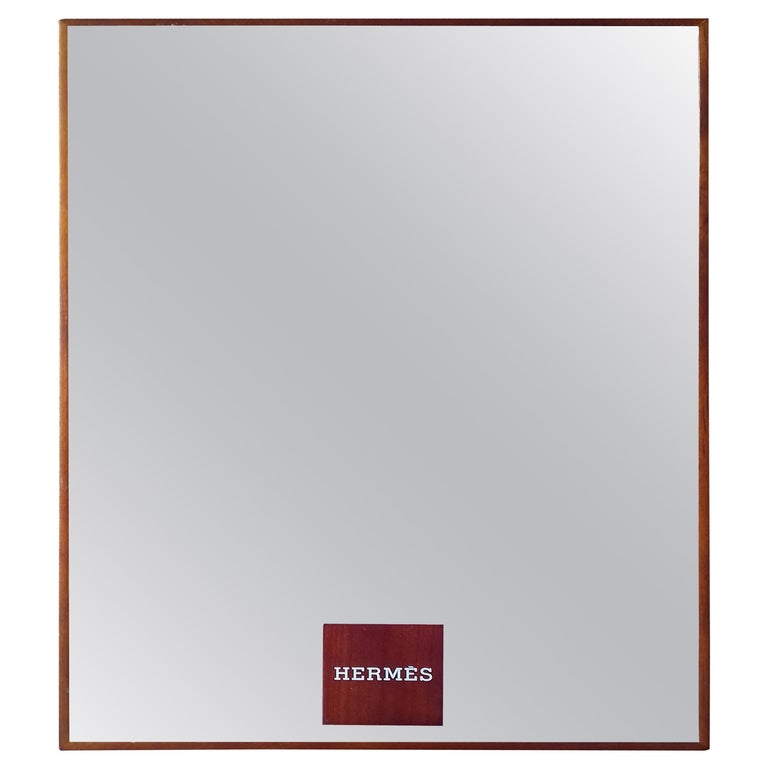 Hermès Wooden Mirror For Sale