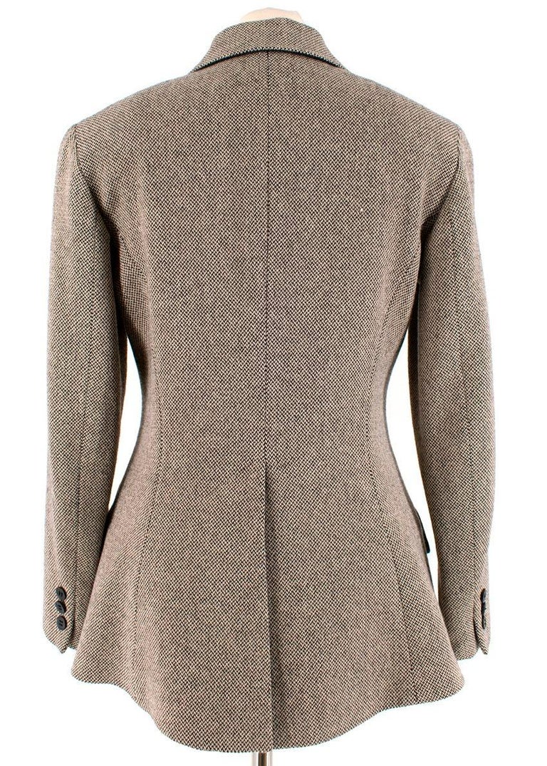 0401~Herringbone Wool and Cashmere Blazer main image 0