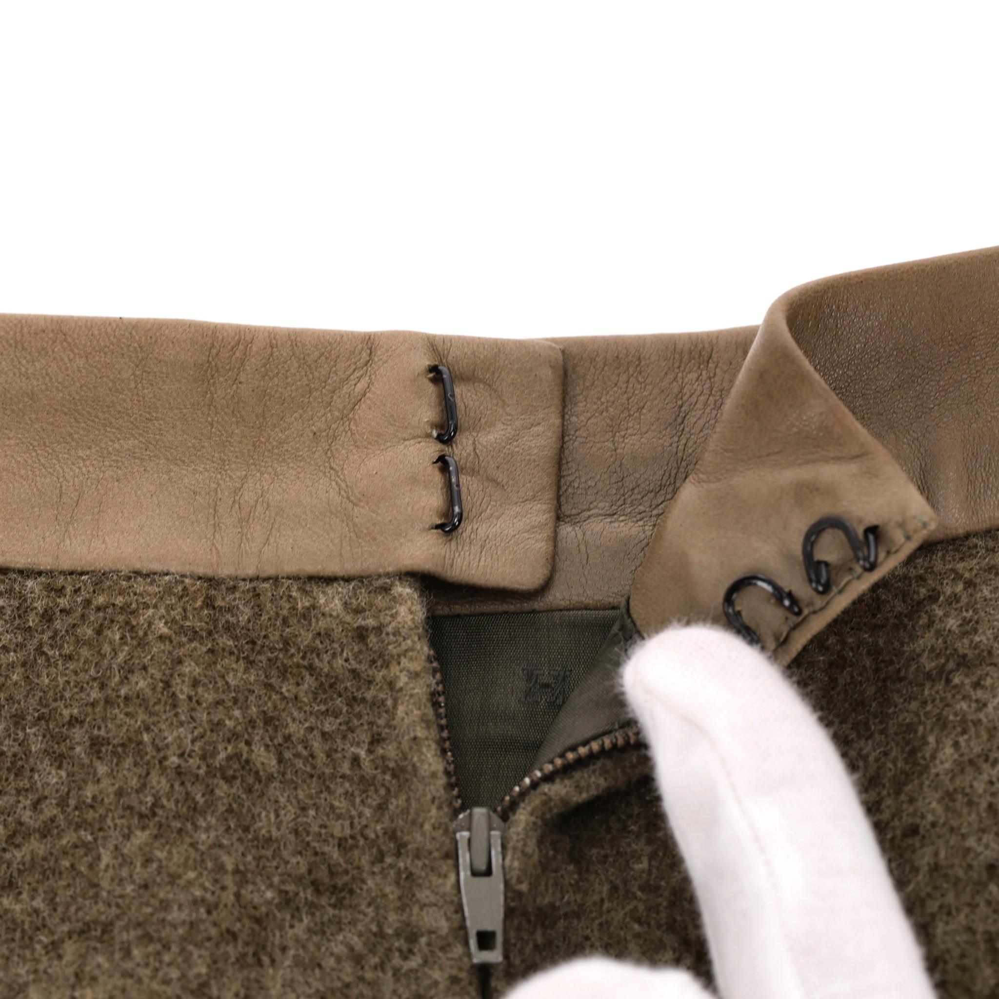 Women's Hermes Wool & Cashmere Skirt For Sale