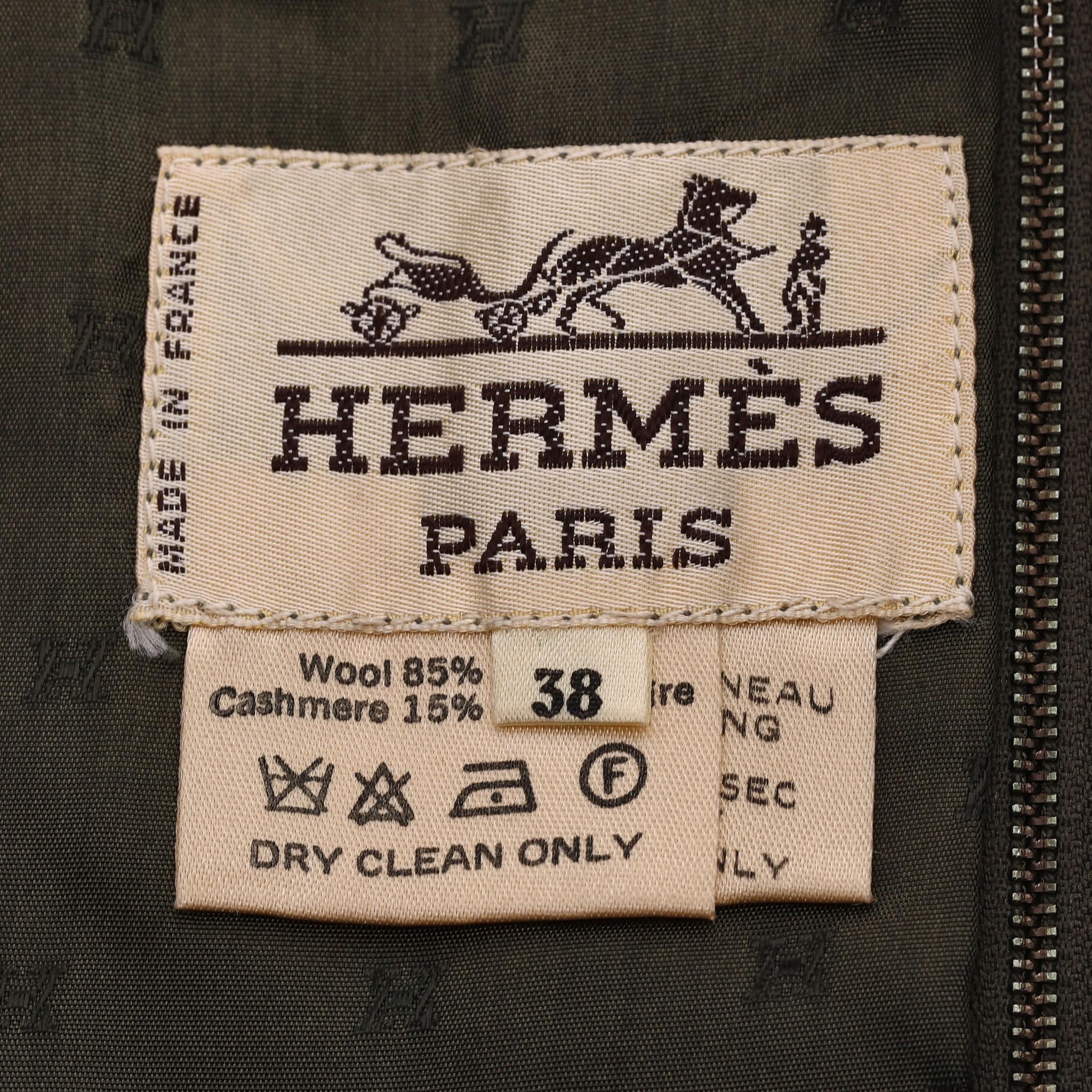 Hermes Wool & Cashmere Skirt For Sale 2