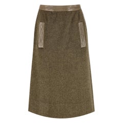 Hermes - Jupe en laine et cachemire