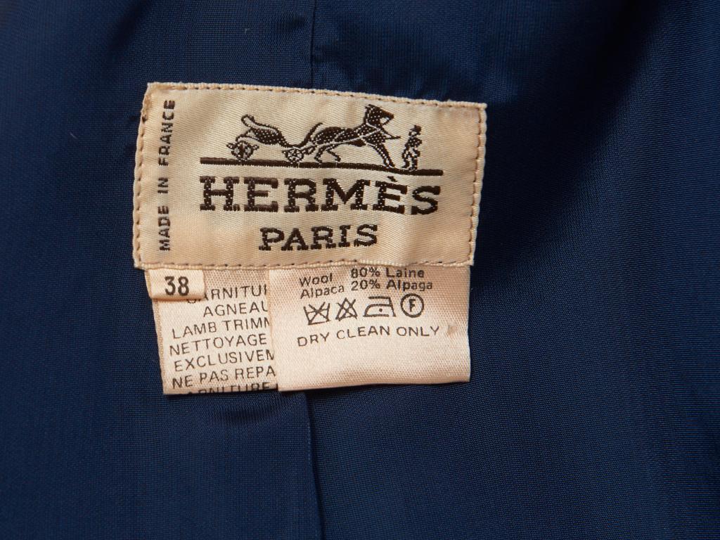 Hermes Wool Tweed Skirt Suit with Leather Detail 2