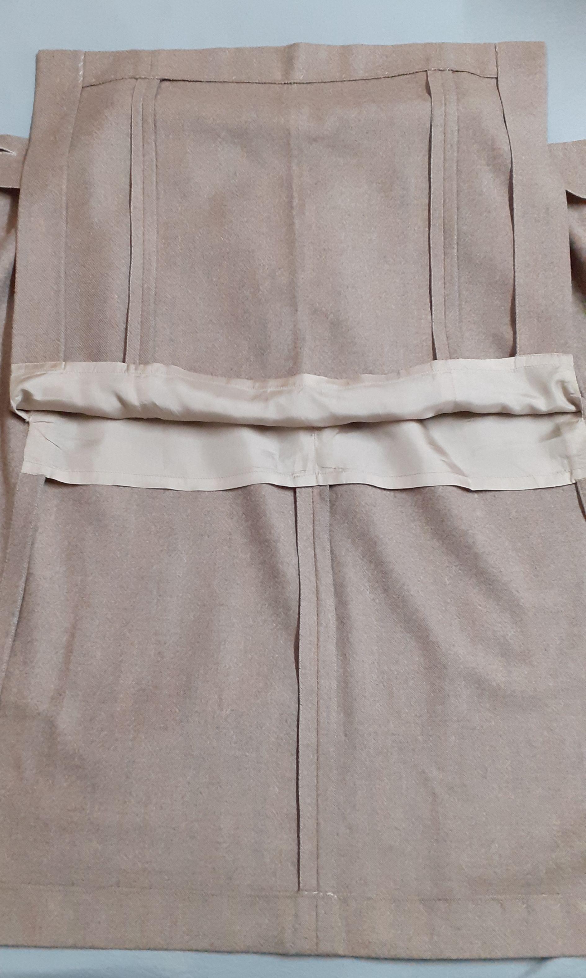 Hermès - Jupe portefeuille en soie et cachemire, taille 36 en vente 15