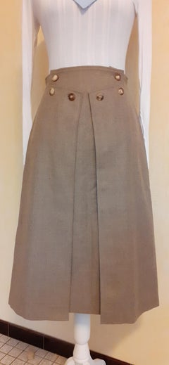Hermès Wrap Skirt in Woll and Cashmere Size 36 Small