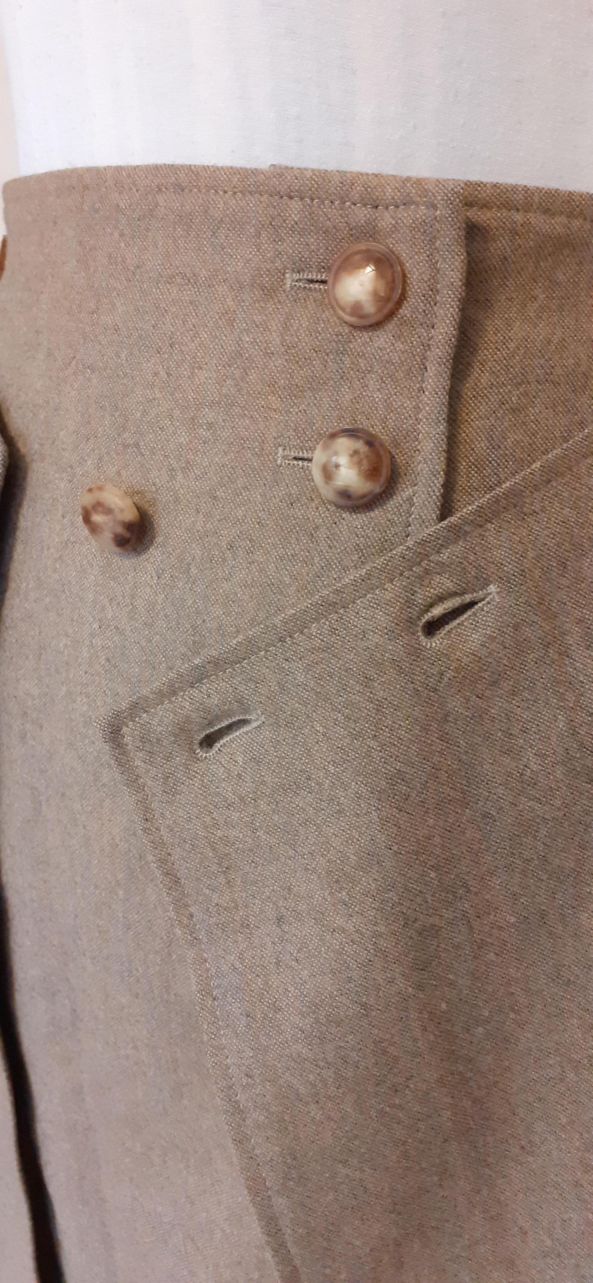 Hermès - Jupe portefeuille en soie et cachemire, taille 36 en vente 5