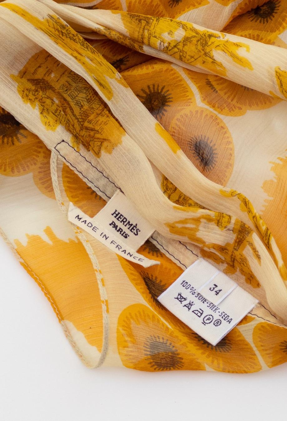 Hermes x Jean Paul Gaultier Era P/E 2007 Sciarpa Top Pezzo RUNWAY in vendita 2