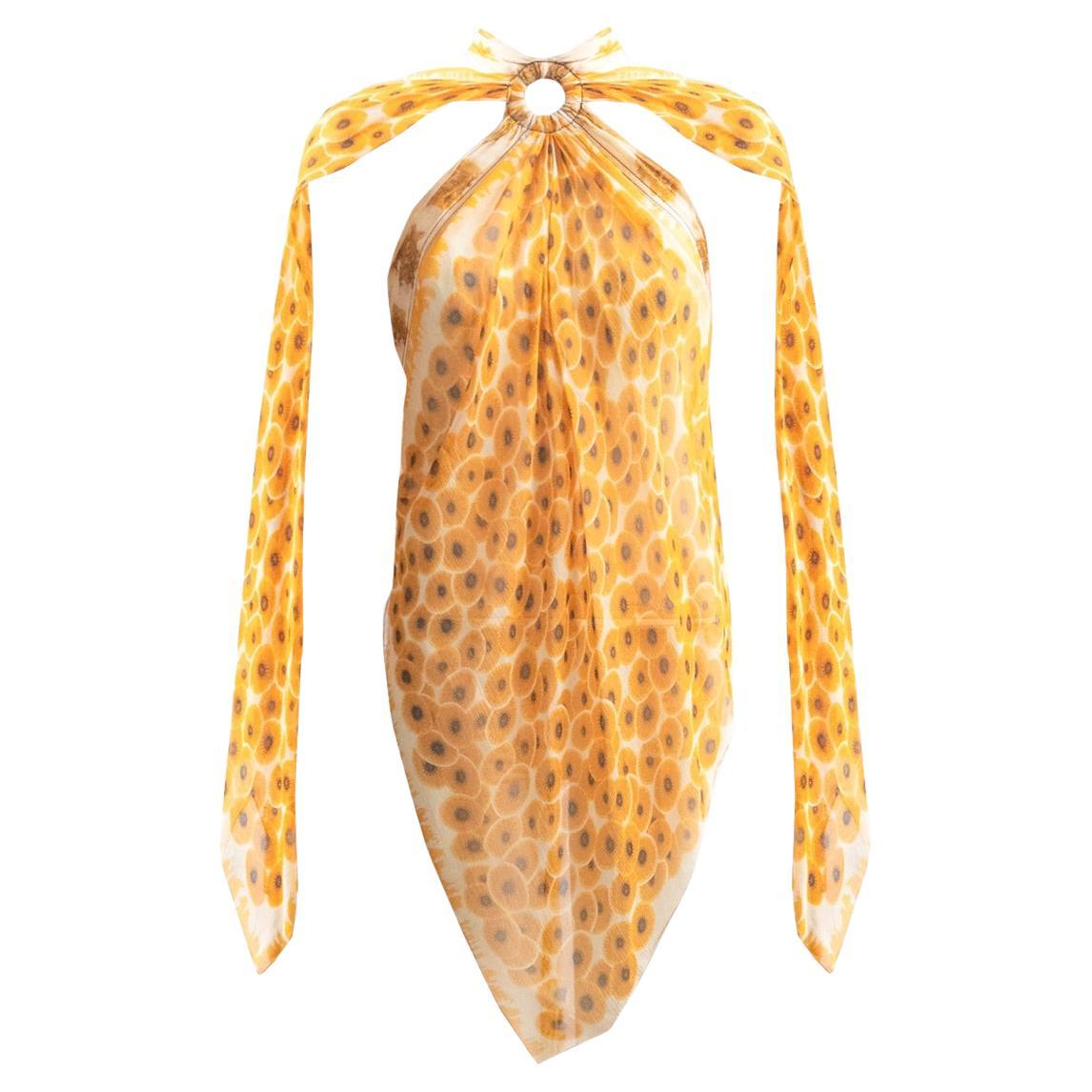 Hermes x Jean Paul Gaultier Era S/S 2007 Scarf Top RUNWAY Piece For Sale