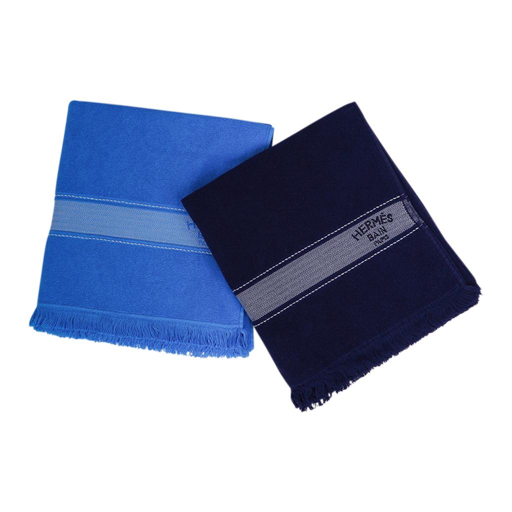 Hermes Yachting Beach Towel Bleu Mediterranee Small Model 3