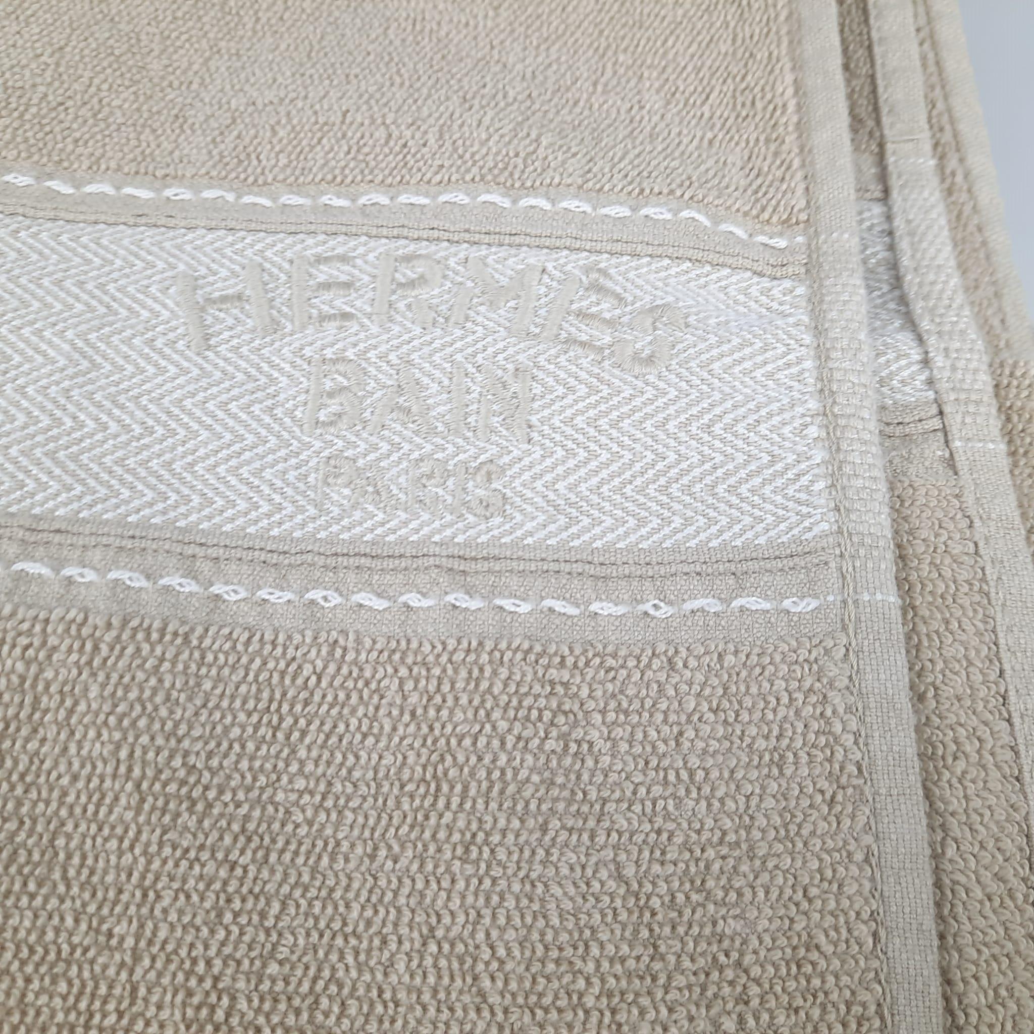 Women's or Men's Hermes Yachting beach towel, large model Sable Cotton