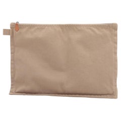 Hermès Yachting Flat GM Marsupio Beige