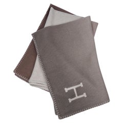 Hermes Yack 'n' Dye Ombre Blanket Naturel New