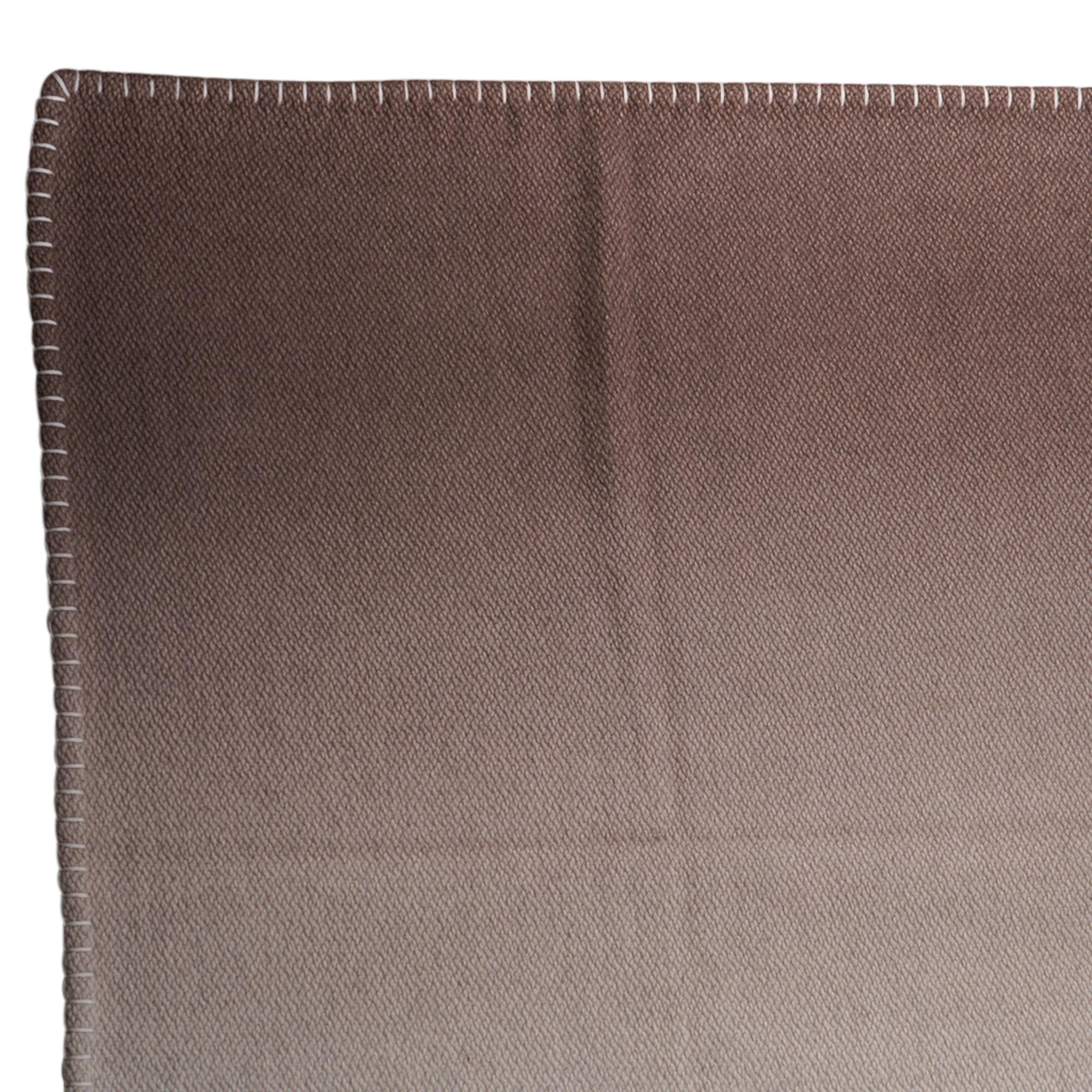 Hermes Yack 'n' Dye Ombre Blanket Naturel New For Sale 1
