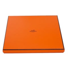 Hermès Yellow Chemins de Corail Silk Scarf