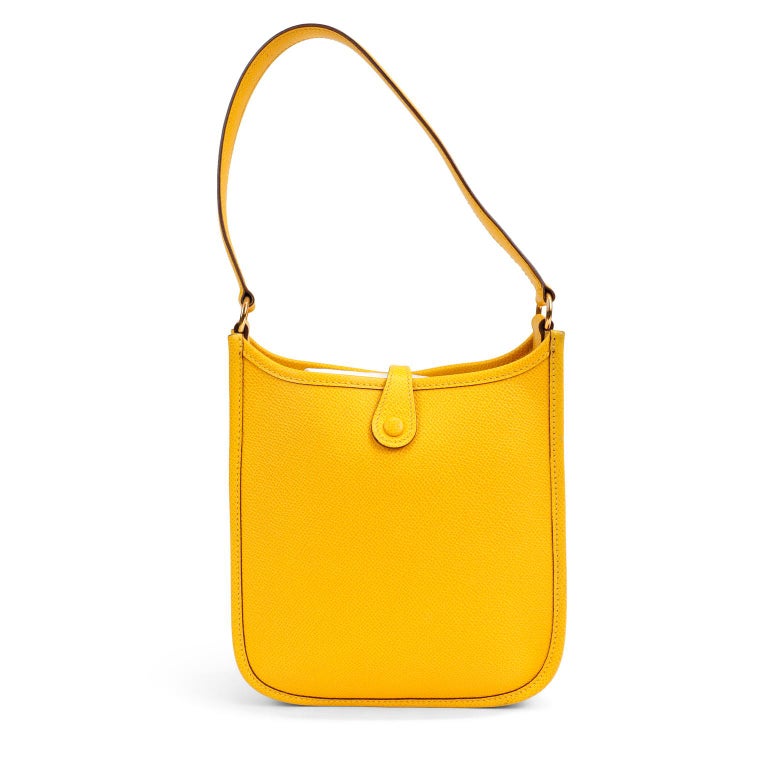 Women's Hermès Yellow Epsom Evelyne TPM For Sale