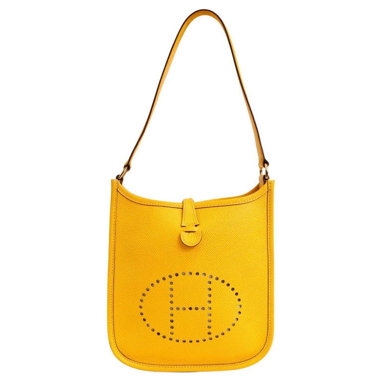 Hermès Yellow Epsom Evelyne TPM For Sale