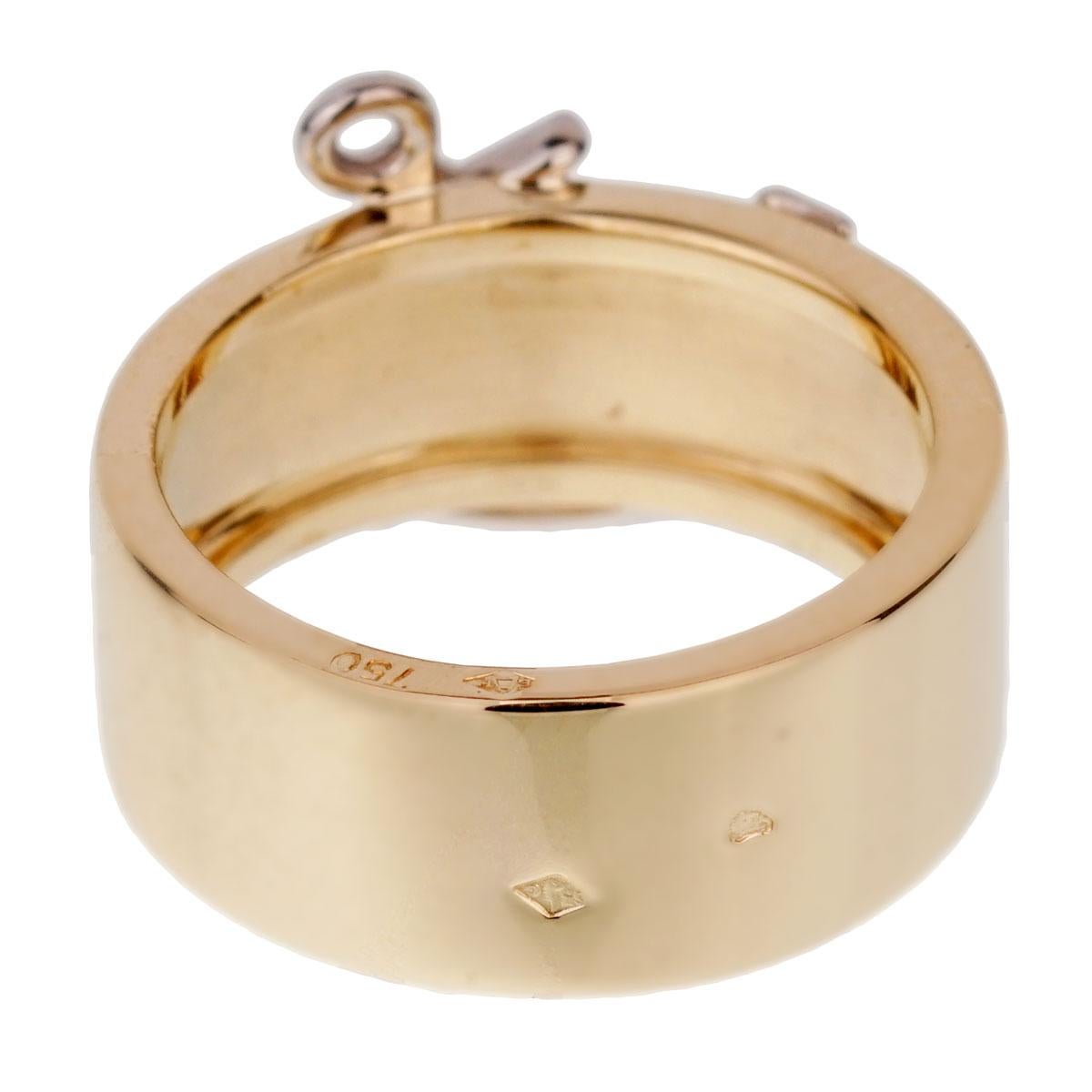 Anker-Ring aus Gelbgold von Hermes im Angebot 1