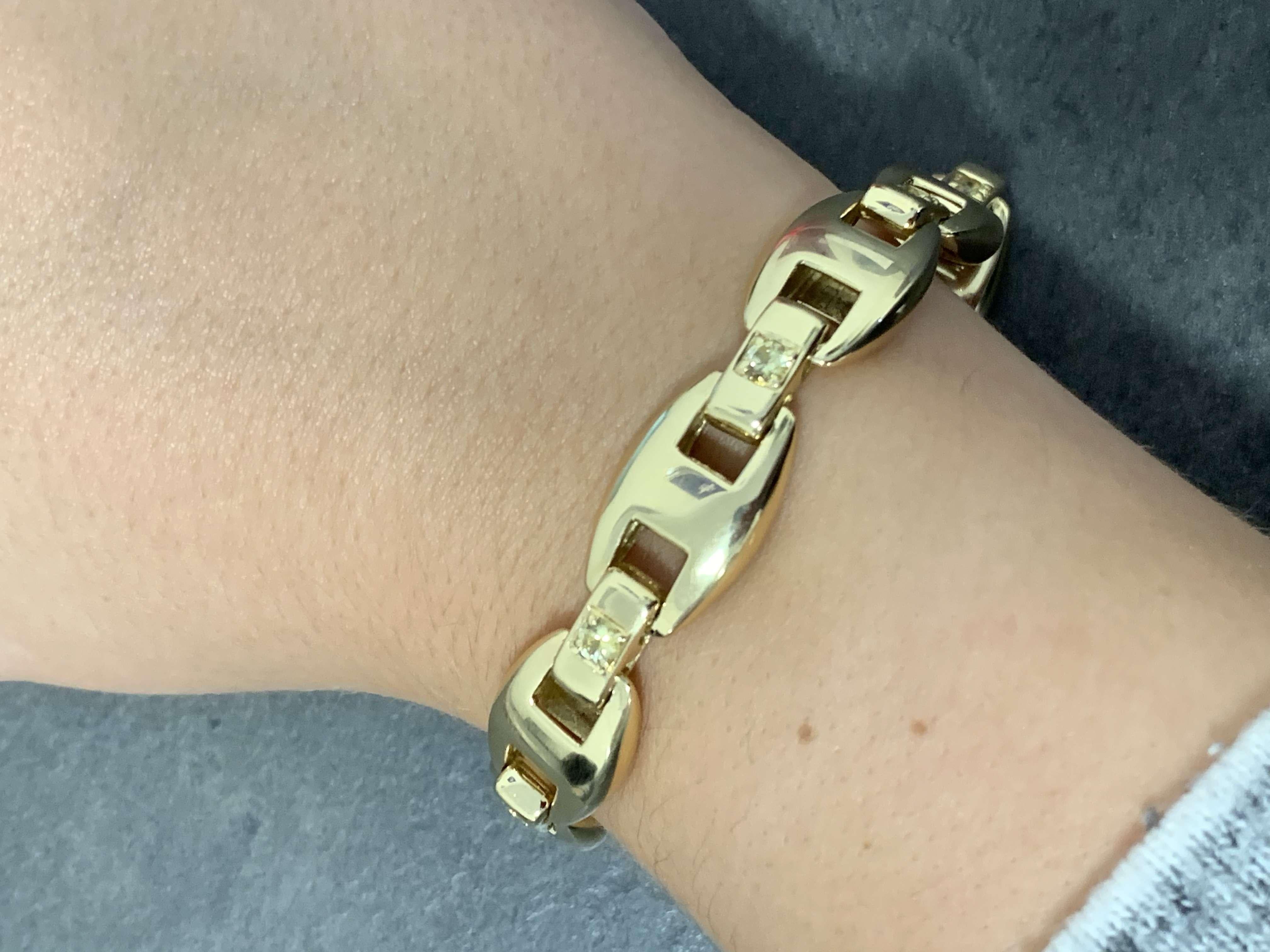 Hermès Yellow Gold and Diamond Set Bracelet 1