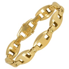 Hermès Yellow Gold and Diamond Set Bracelet