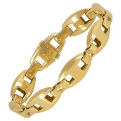 Hermès Yellow Gold and Diamond Set Bracelet