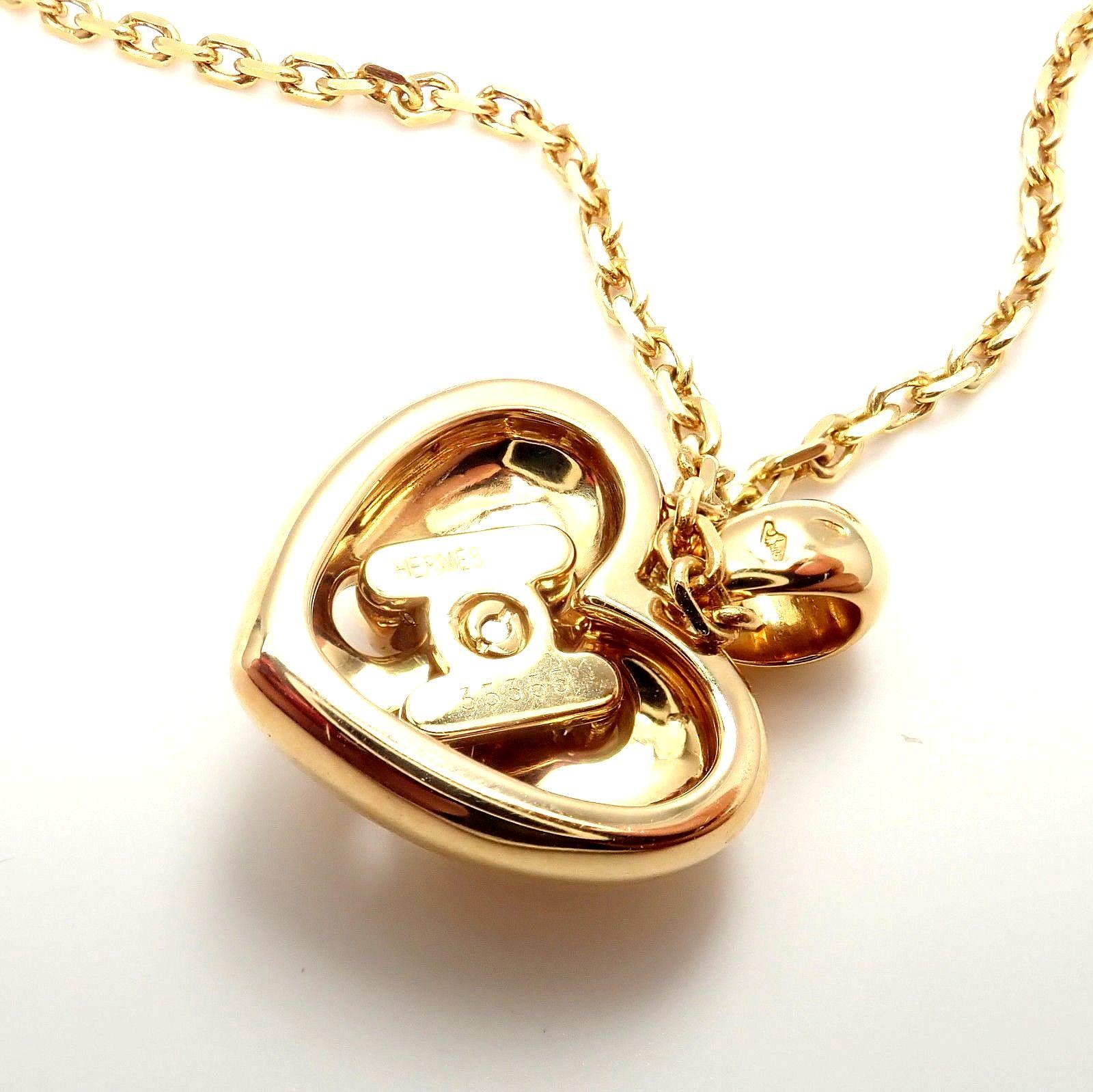gold heart h pendant