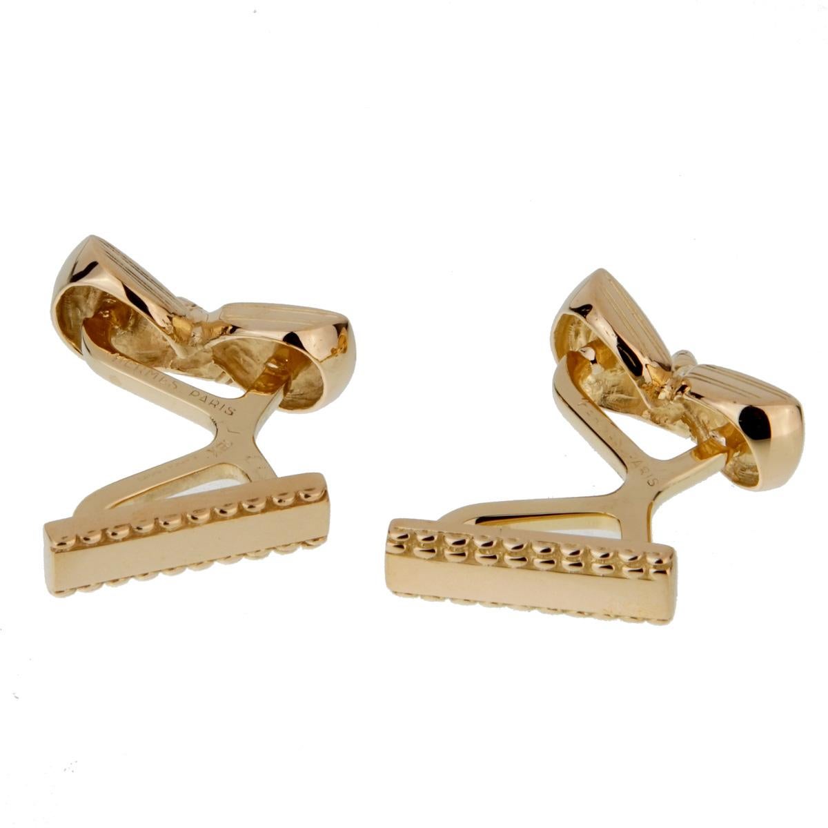 gold golf cufflinks