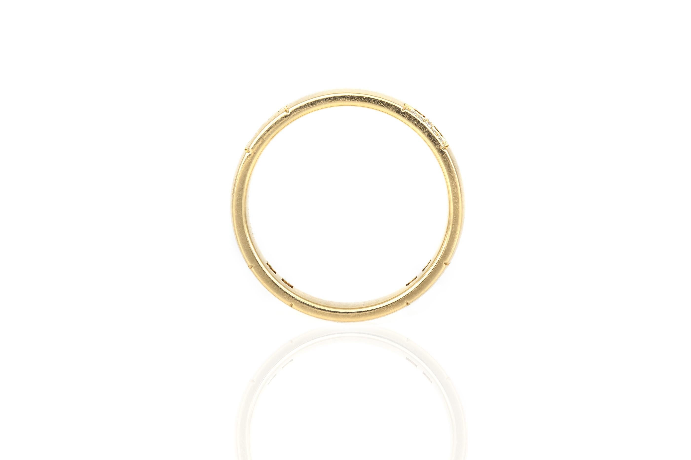 Hermes Bague Hercule en or jaune avec diamants Pour femmes en vente