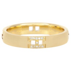 Hermes Bague Hercule en or jaune avec diamants