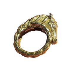 Hermès Gelbgold Ring in Pferdeform Hermès Gelbgold Ring in Pferdeform