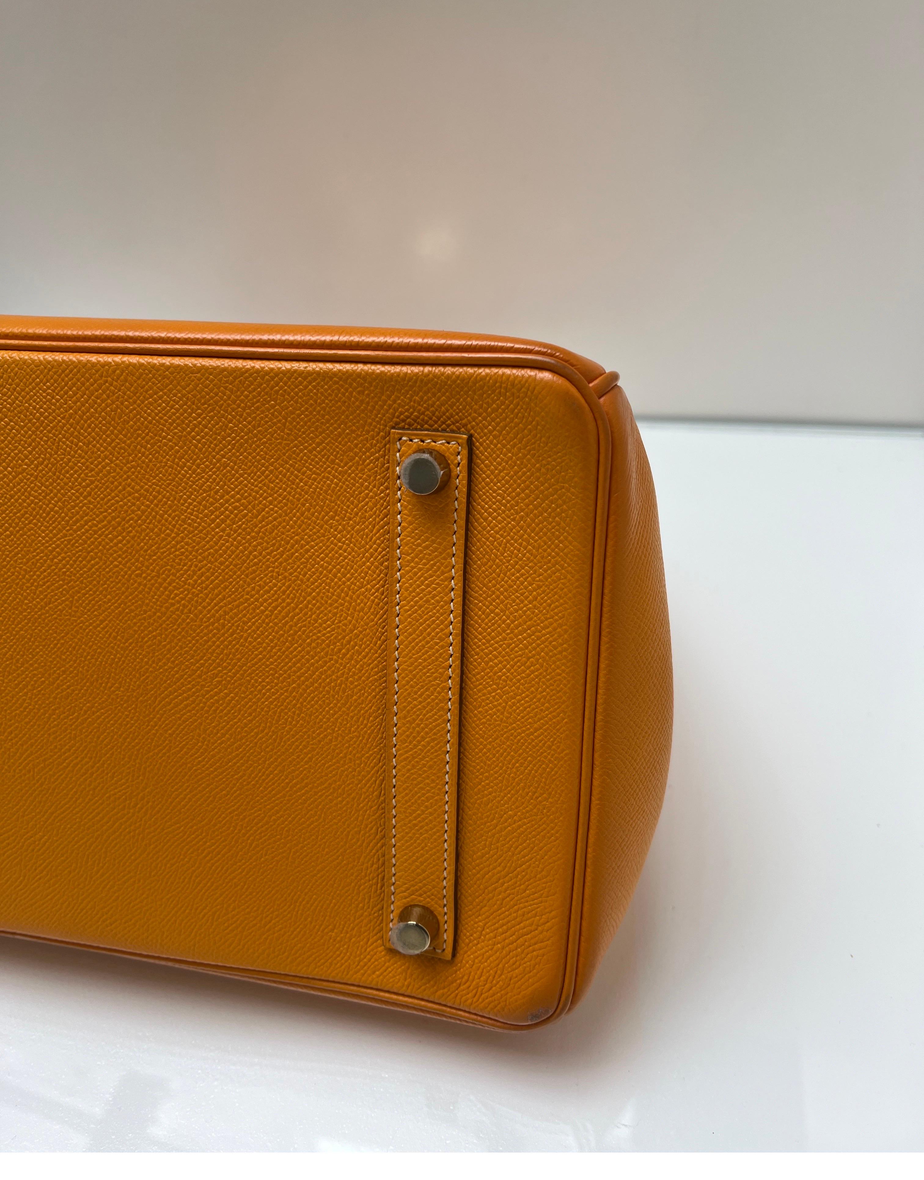 Hermes Yellow Jaune Birkin 35 Bag 6