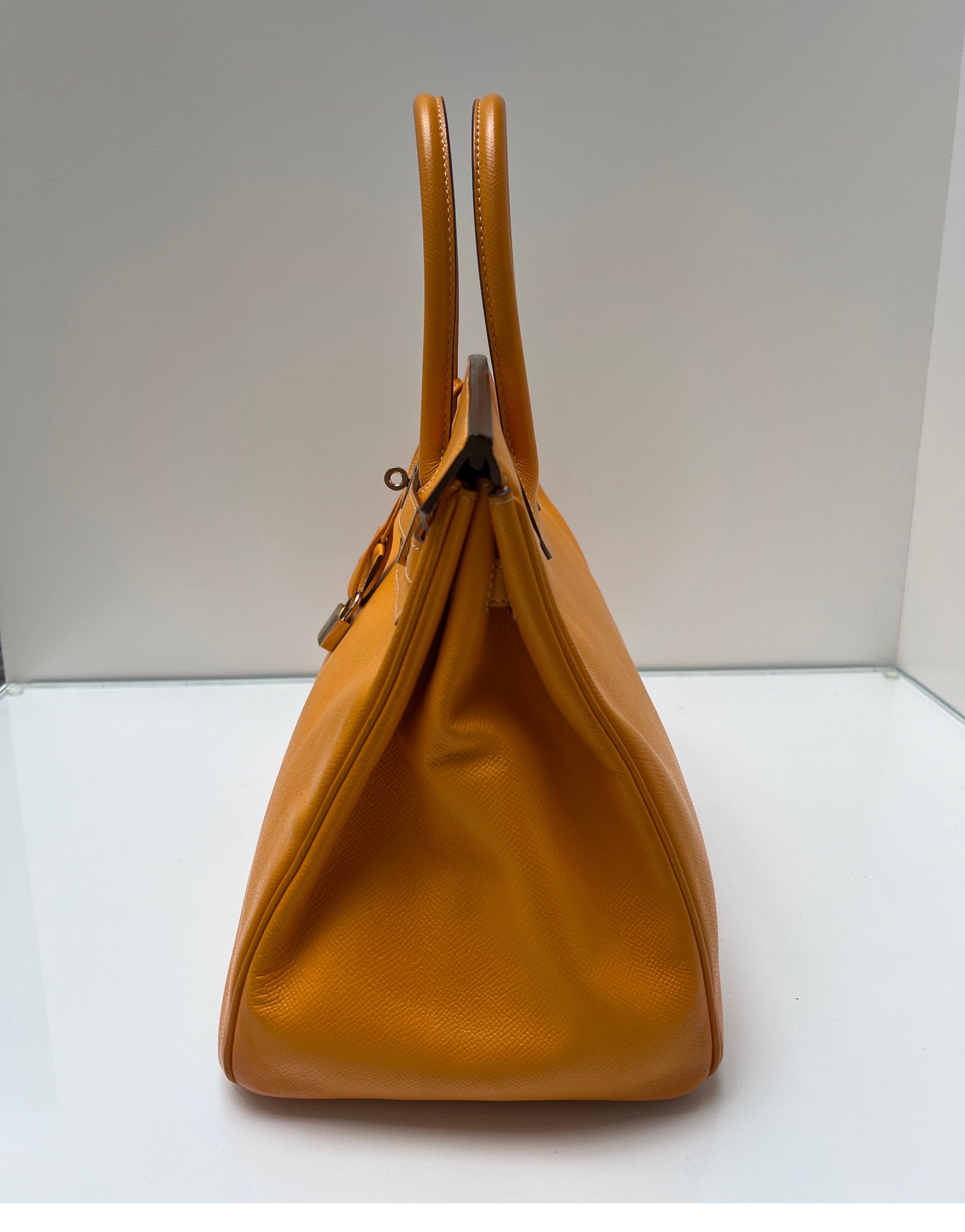 Hermes Yellow Jaune Birkin 35 Bag 15