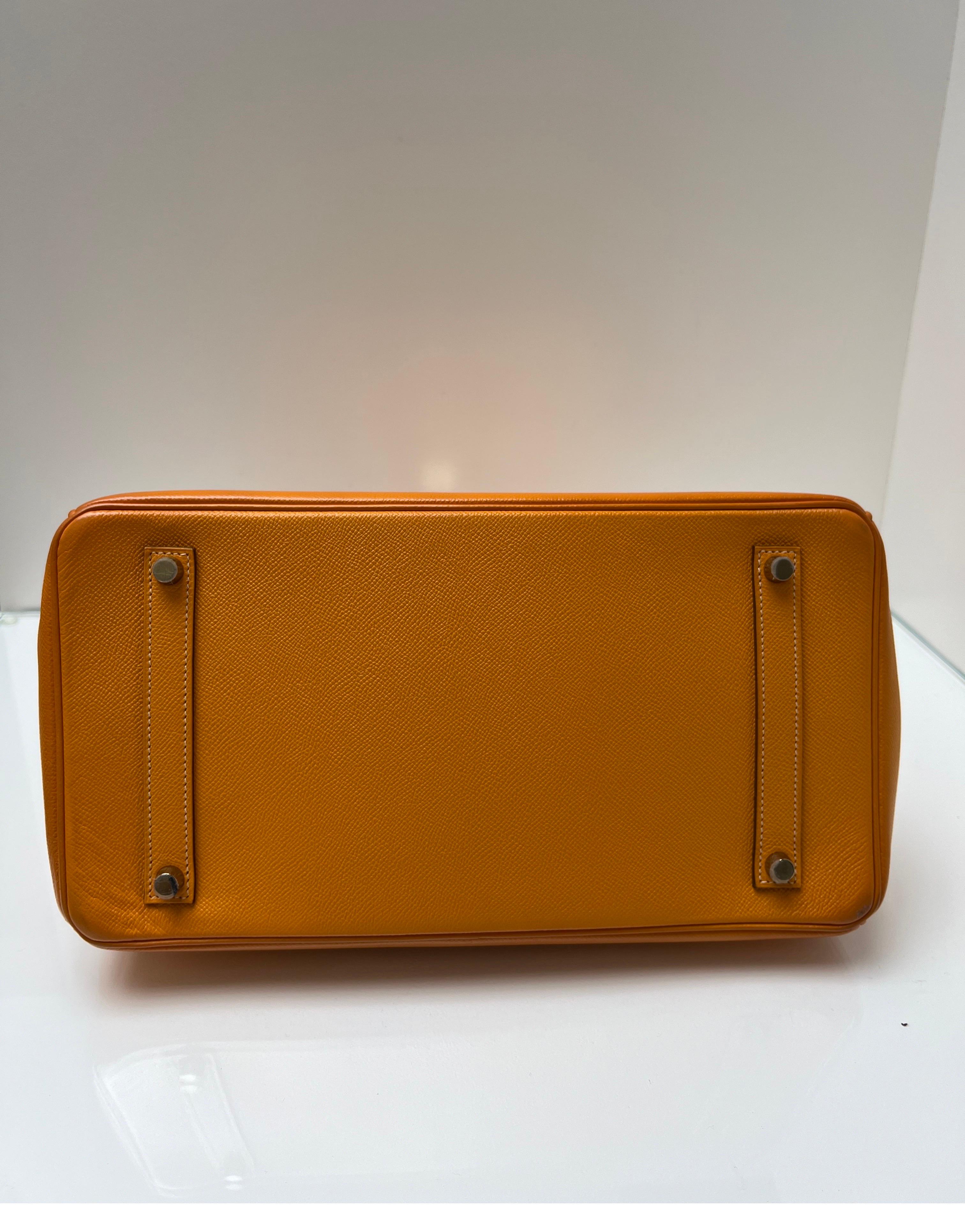 Hermes Yellow Jaune Birkin 35 Bag 4