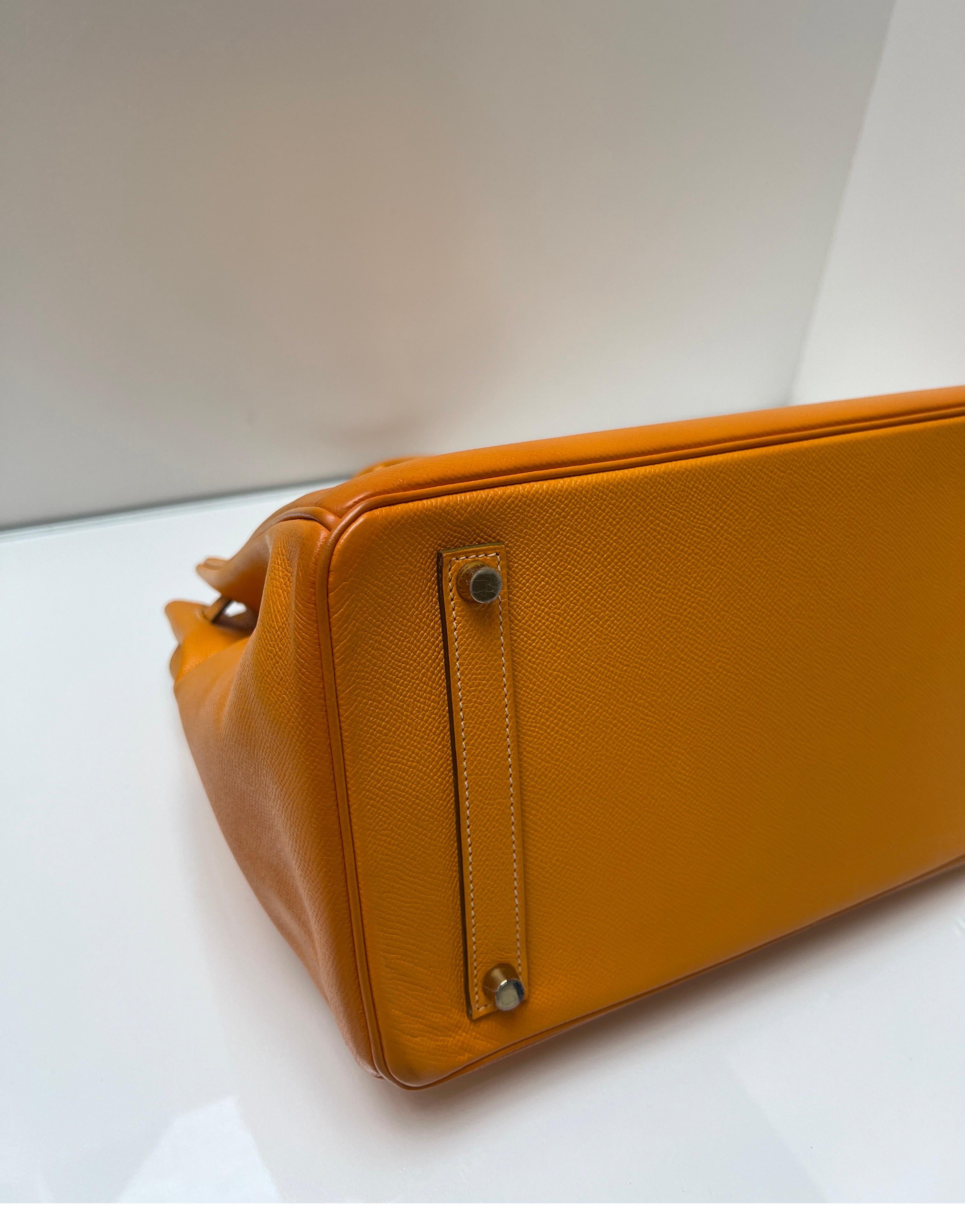 Hermes Yellow Jaune Birkin 35 Bag 5