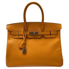 Hermes Yellow Jaune Birkin 35 Bag