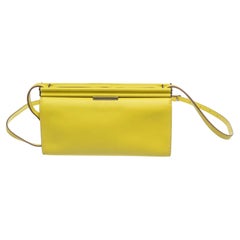 Hermes Yellow Leather Evercolor Clic-H 21 Wallet