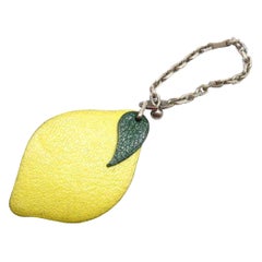 Hermès Yellow Lemon Fruit Charm Pendant 233799