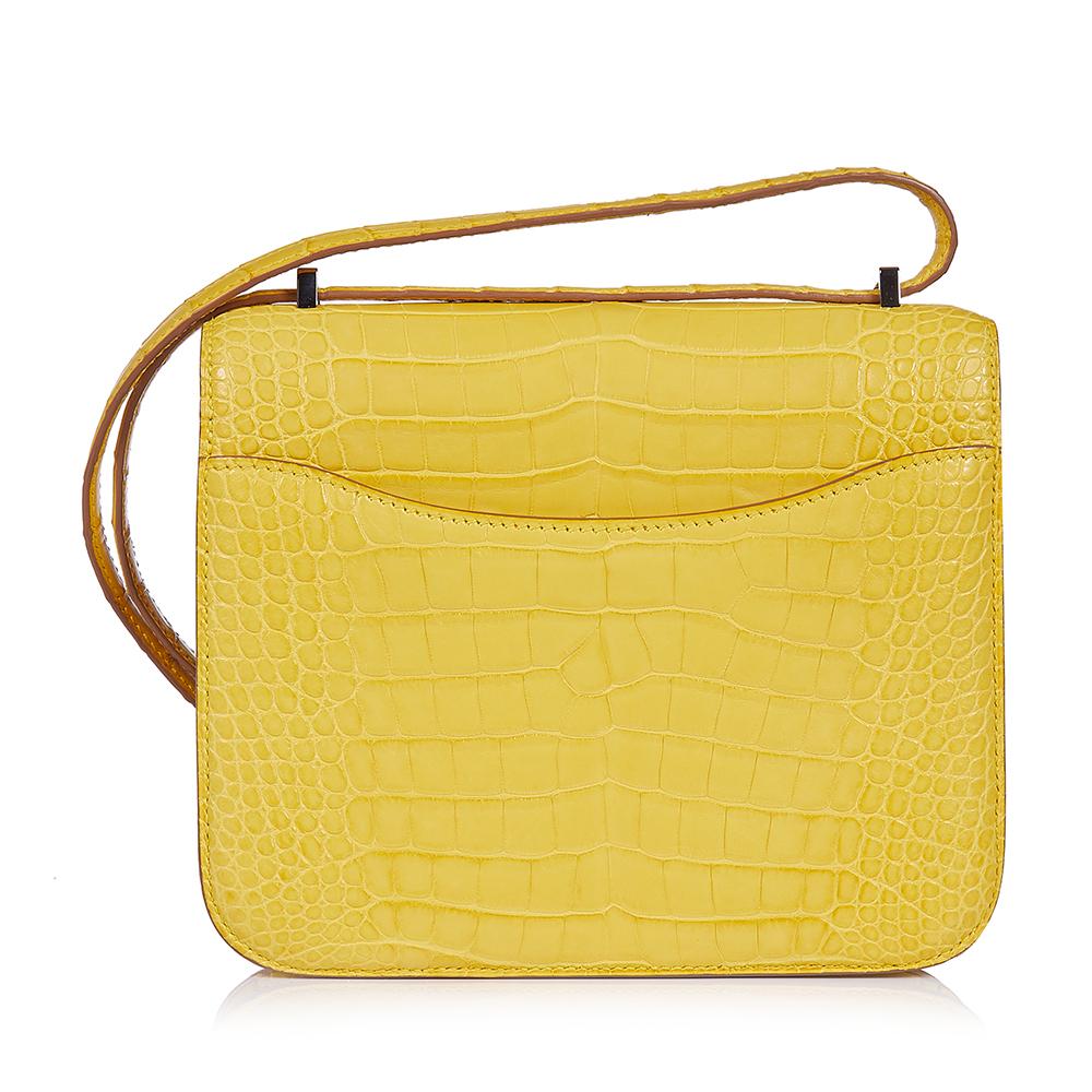 hermes constance yellow