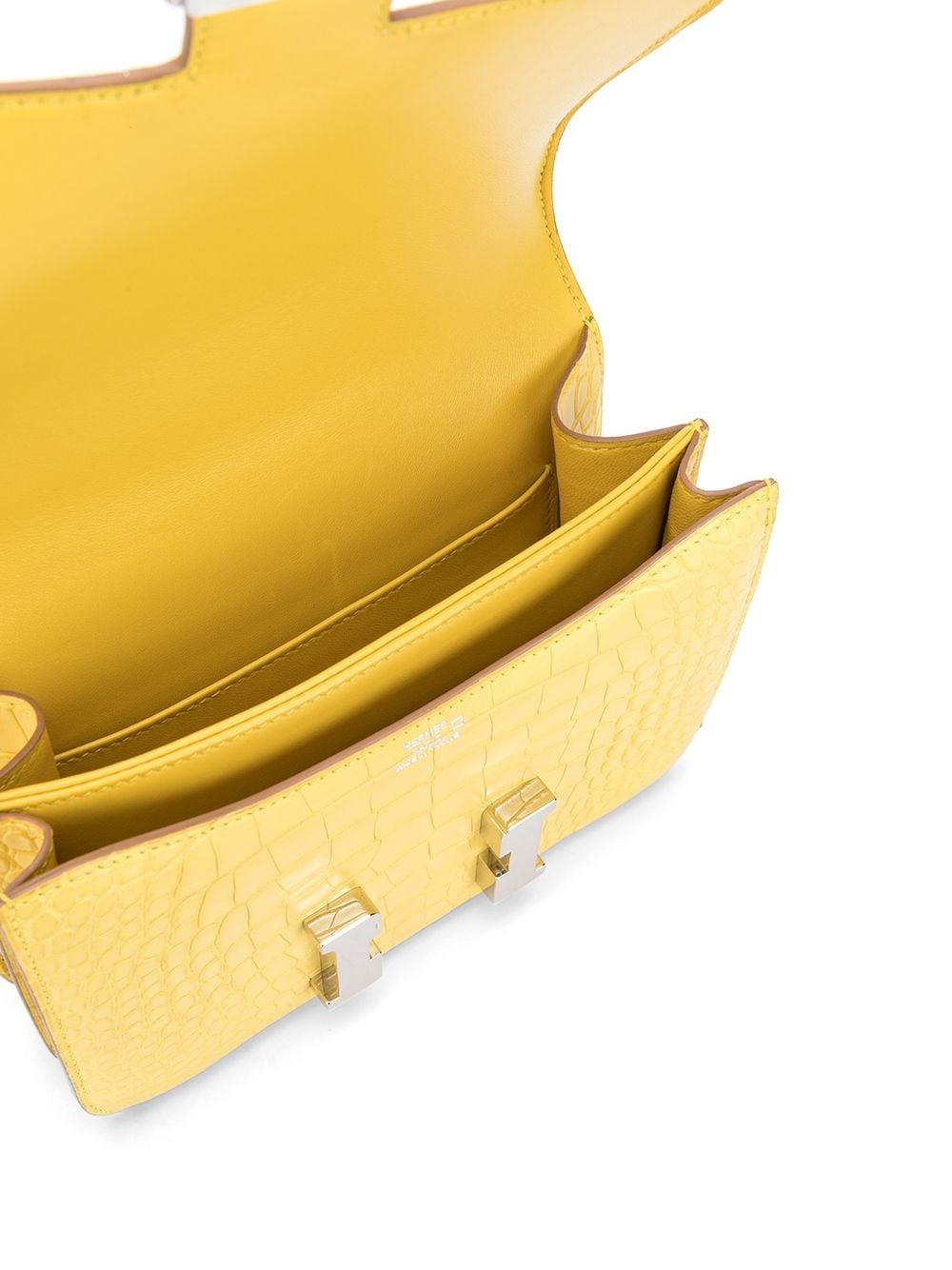 Hermès Yellow Mimosa Constance Bag In Excellent Condition In London, GB