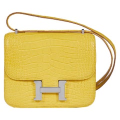 Hermès Yellow Mimosa Constance Bag