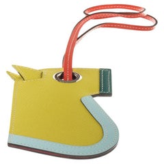 Hermes Yellow Multicolor Camail Bag Charm