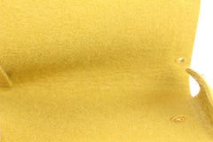 Hermès Yellow Perforated Felt Mini Evelyne Flap Pouch Accessory 5H124