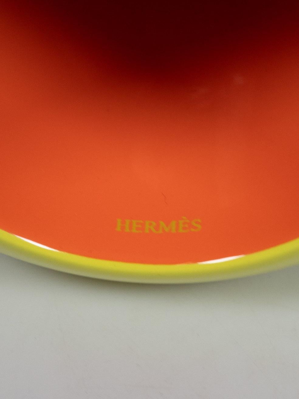 Hermes Yellow Rounded Bangle For Sale 1