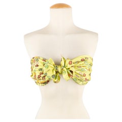 Hermès Yellow Silk Twill Foulard/Scarf 'Dancing Pearls', 2008