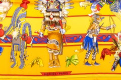 Hermès Yellow Kachinas Scarf Kermit Oliver