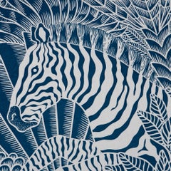Hermes Zebre Camoufle Coperta di cashmere Sapin / Turchese