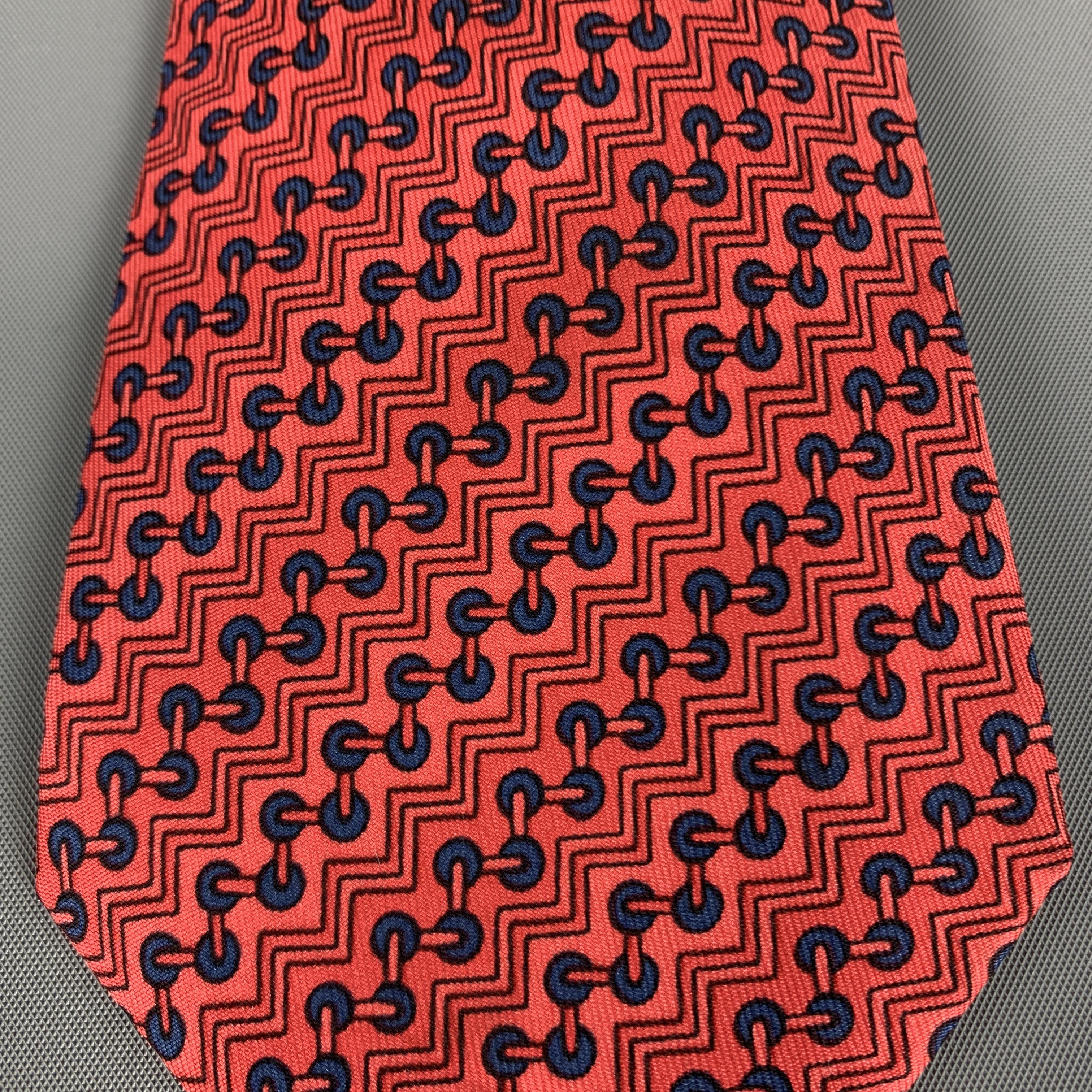 hermes red tie