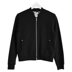 Hermès Zip Front Black Bomber Jacket