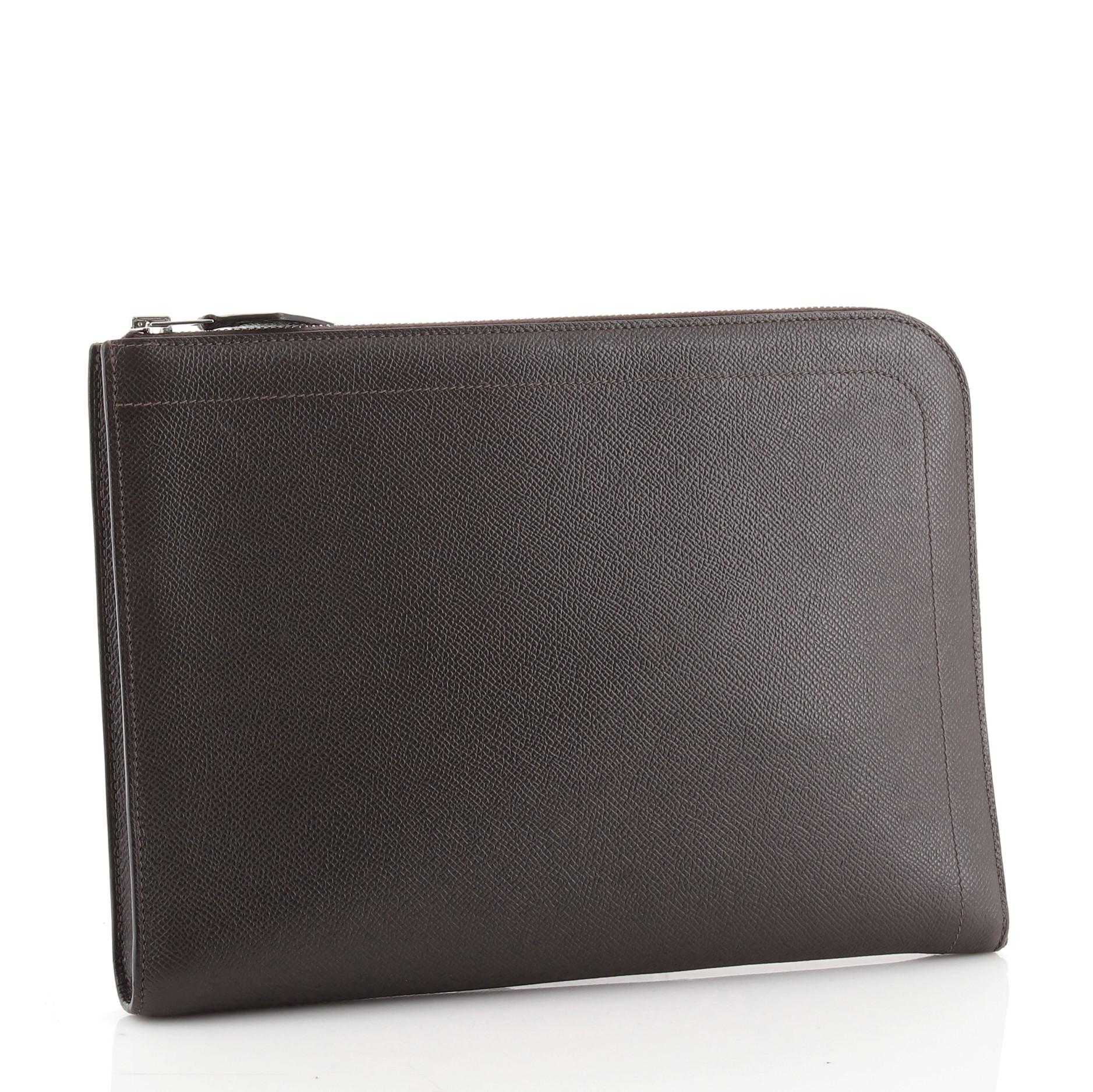 Hermes Zip Tablet Portfolio Leather Medium In Good Condition In NY, NY