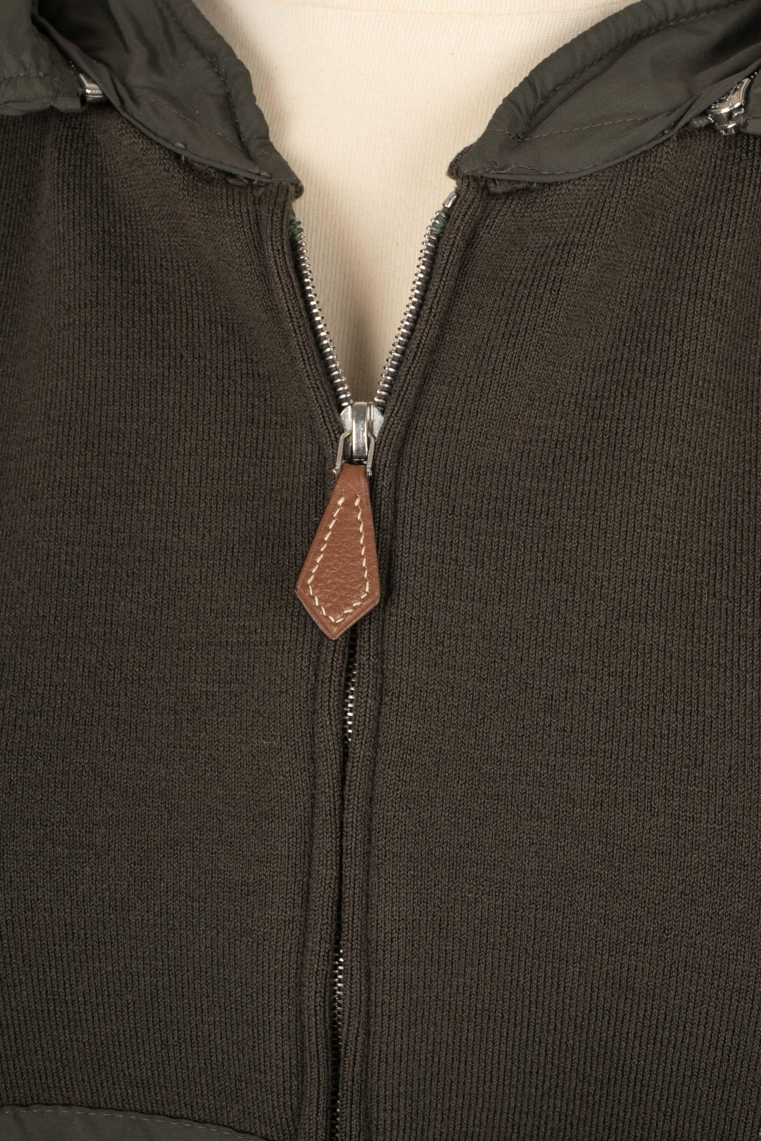 Hermès zipped jacket In Excellent Condition For Sale In SAINT-OUEN-SUR-SEINE, FR