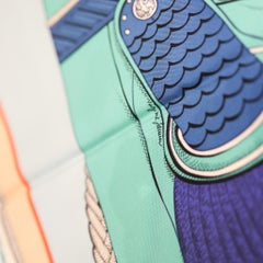 Hermès "Zouaves et Dragons" 90cm Silk Scarf by Virginie Jamin, 2021.